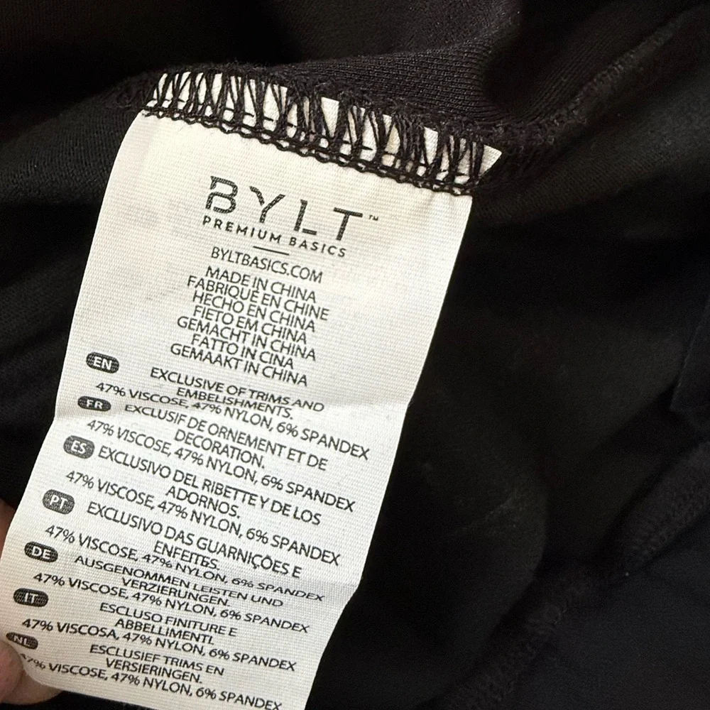 BYLT Premium Basics Joggers Black Weekend Athleisure Workout Wicking Comfortable - Picture 8 of 9
